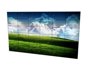 Steglose Videowand 6x6 aus 46 Zoll Displays mieten