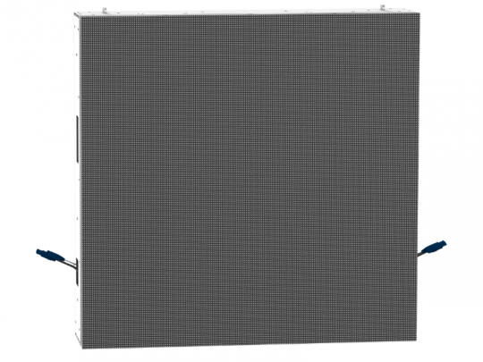 Nicht entflammbares LED-Modul 6,8mm Outdoor UltraLine SX-UL-682-OF-DGWv1a-SFP, großes rechteckiges LED-Panel mit runder Lichtmatrix und zwei blauen Steckverbindern, geeignet für vielseitige Outdoor-Einsätze - Produktbild Neuware.