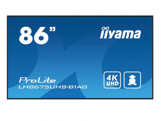 Das Bild zeigt einen Bildschirm. iiyama LH8675UHS-B1AG - Produktbild