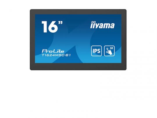 Das Bild zeigt einen Touch-Monitor. iiyama T1624MSC-B1 - Produktbild